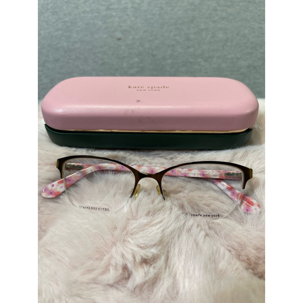 Kate Spade Brown and Pink Glasses